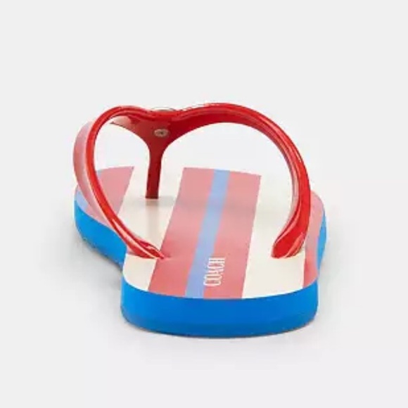 Coach Zayn Flip Flop With Stripe Print nwt in packaging - Picture 4 of 7